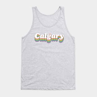 Calgary // Retro Typography Design Tank Top